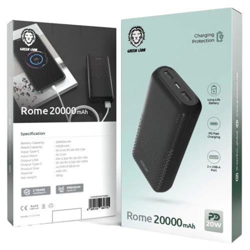 خرید پاوربانک Green lion Rome 20000mAh