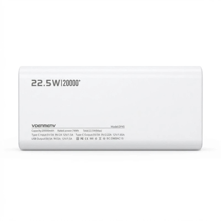 پاور بانک 20000mAh با شارژ22.5W
