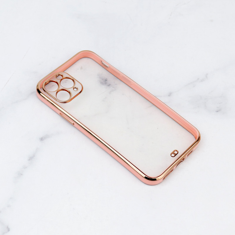 خرید قاب شفاف دور صورتی مخصوص گوشی  iPhone 11 Pro