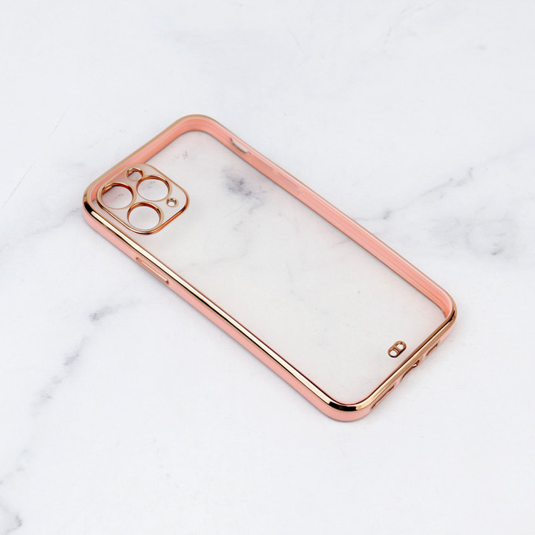 خرید قاب شفاف دور صورتی مخصوص گوشی iPhone 11 Pro