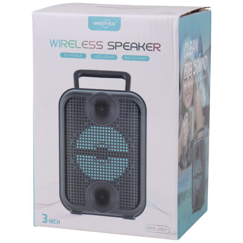 خرید اسپیکر بلوتوثی نورپردازی GREEN NICE GTS-2307