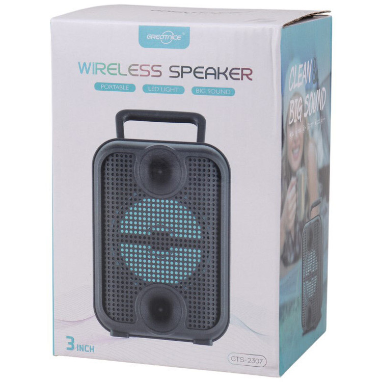 خرید اسپیکر بلوتوثی نورپردازی GREEN NICE GTS-2307