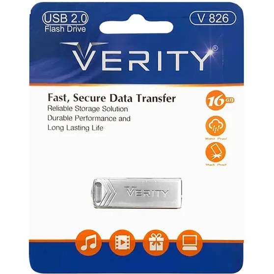 فلش وریتی VERITY مدل V826 ظرفیت 16 گیگابایت
