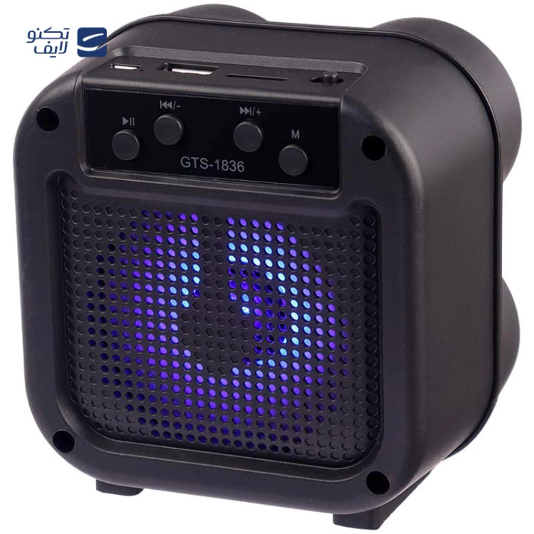اسپیکر بلوتوثی گریت نایس مدل GTS-1836 - مشکی