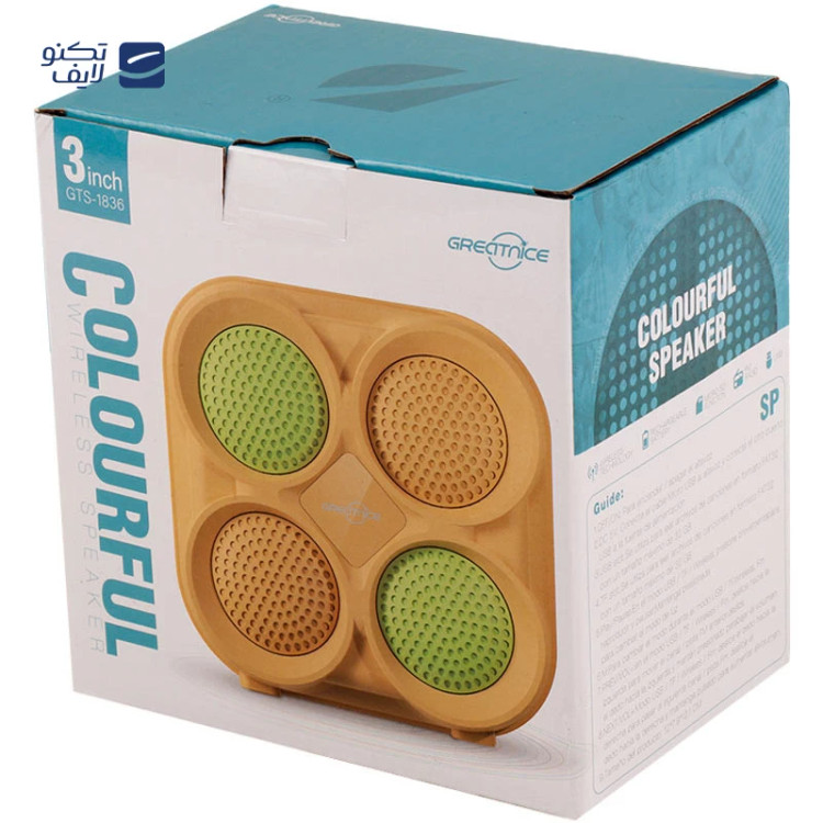 اسپیکر بلوتوثی گریت نایس مدل GTS-1836 - مشکی