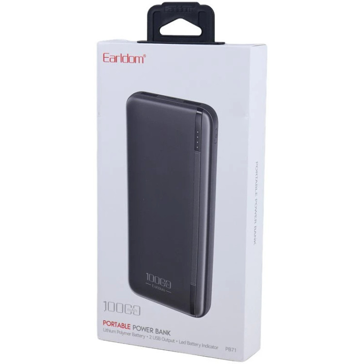 پاور بانک ارلدام ET-PB71 10.5W ظرفیت 10000 میلی آمپر ساعت